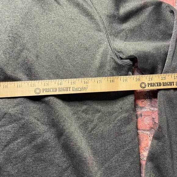 AFTCO Sweater Mens Medium1/4 Zip Gray AFTECH Fishing Fleece Poly Pockets - Picture 8 of 8